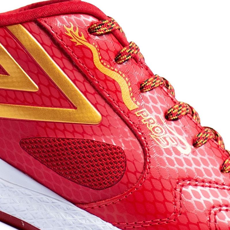Chuteira Futsal Umbro Pro 5 Bump Dragon Year Vermelho - Chuteira